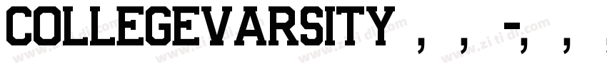 CollegeVarsity 字体字体转换